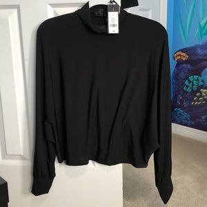 Black long sleeve blouse